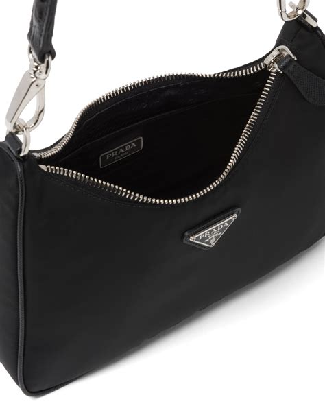 prada re-edition 2005 nylon and crocodile leather hobo bag|prada re edition shoulder bag.